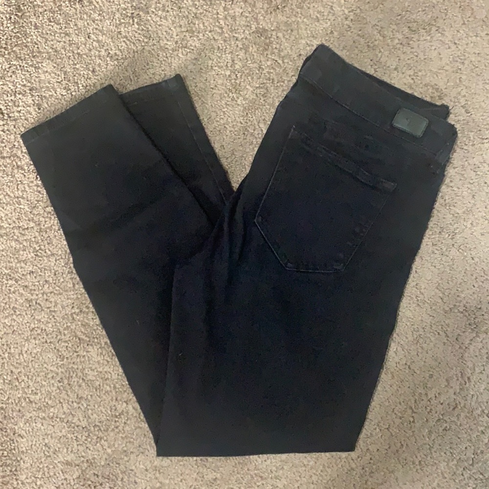 Body Sculpt Black Distressed Pants